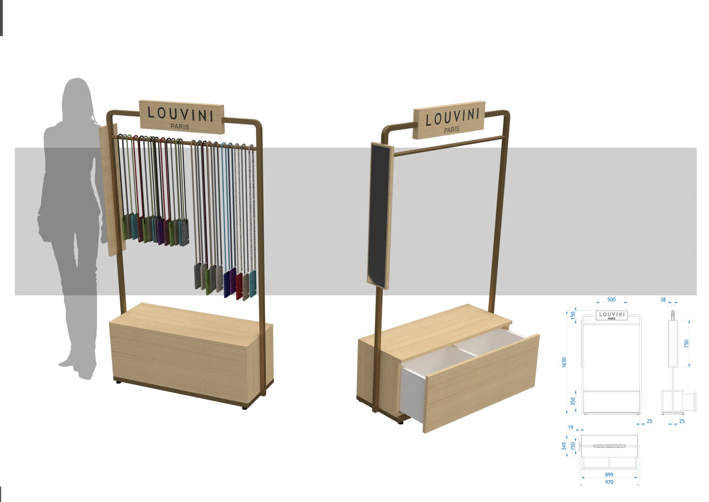 DISPLAY UNIT 90CM X 50CM