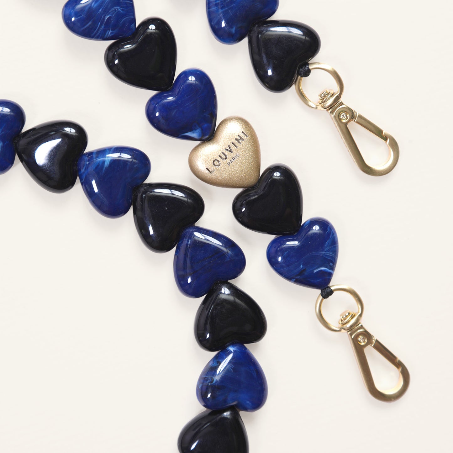 CUORE CHAIN - BLACK-NAVY