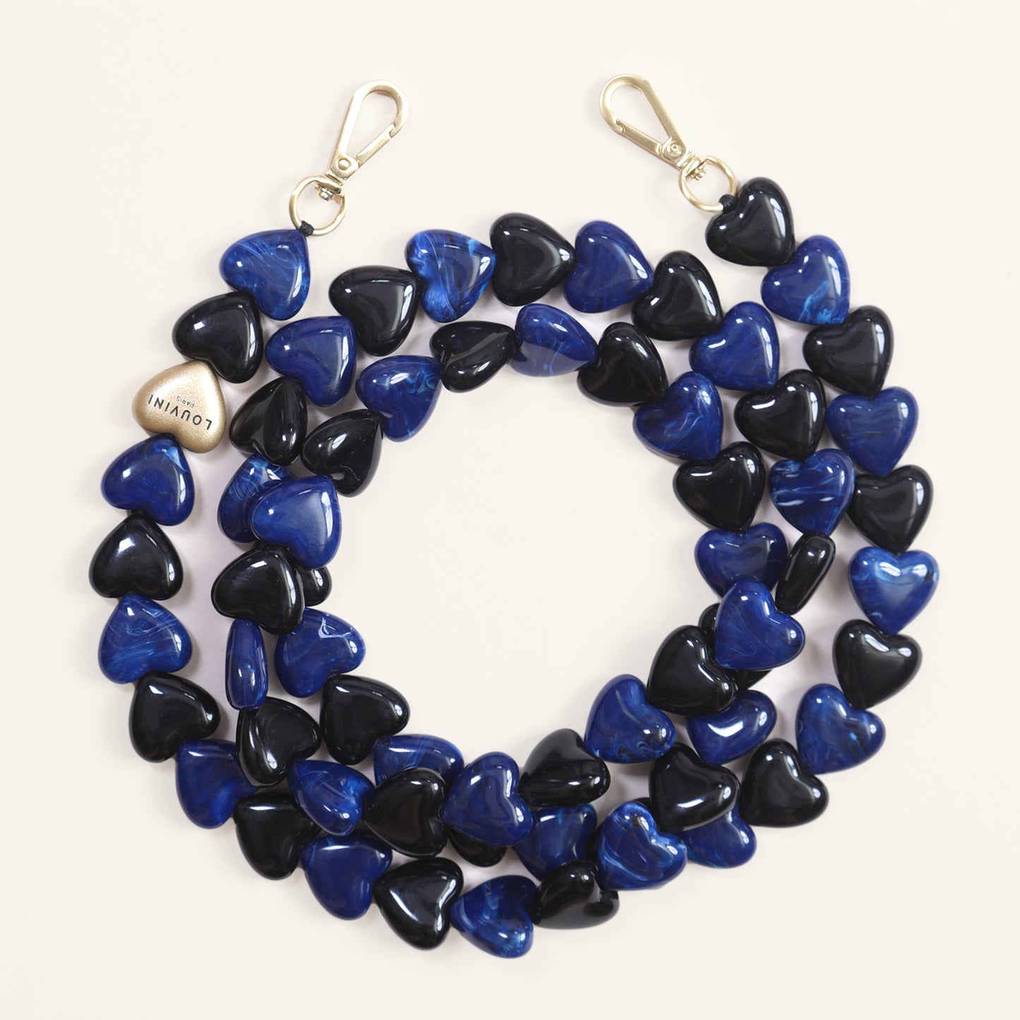 CUORE CHAIN - BLACK-NAVY