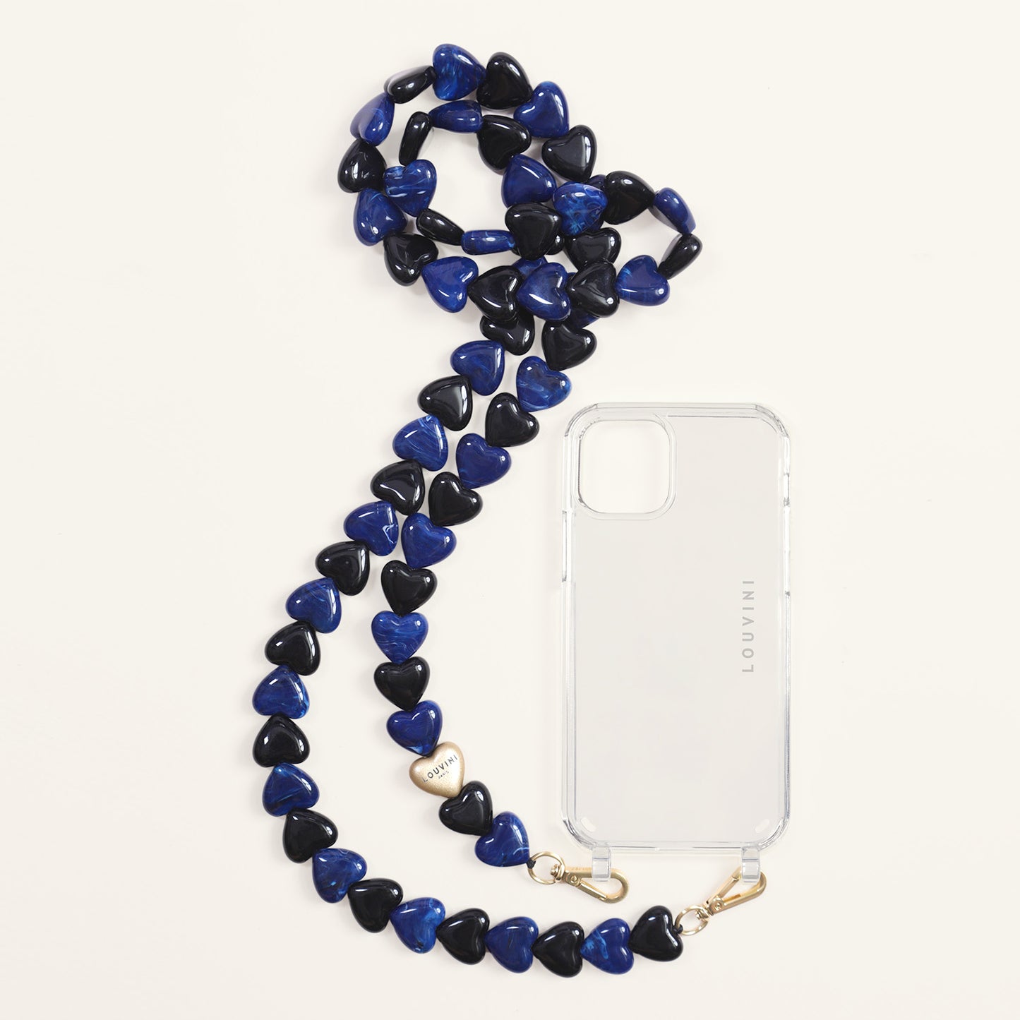 CUORE CHAIN - BLACK-NAVY