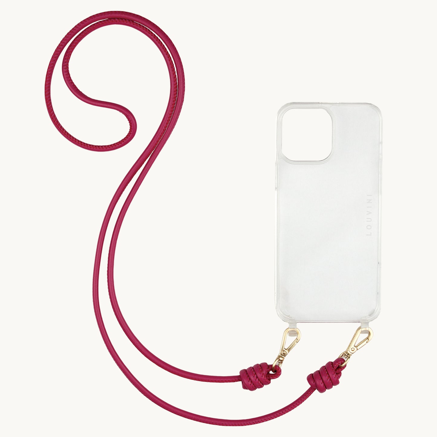 KATE LEATHER CORD - FUCHSIA