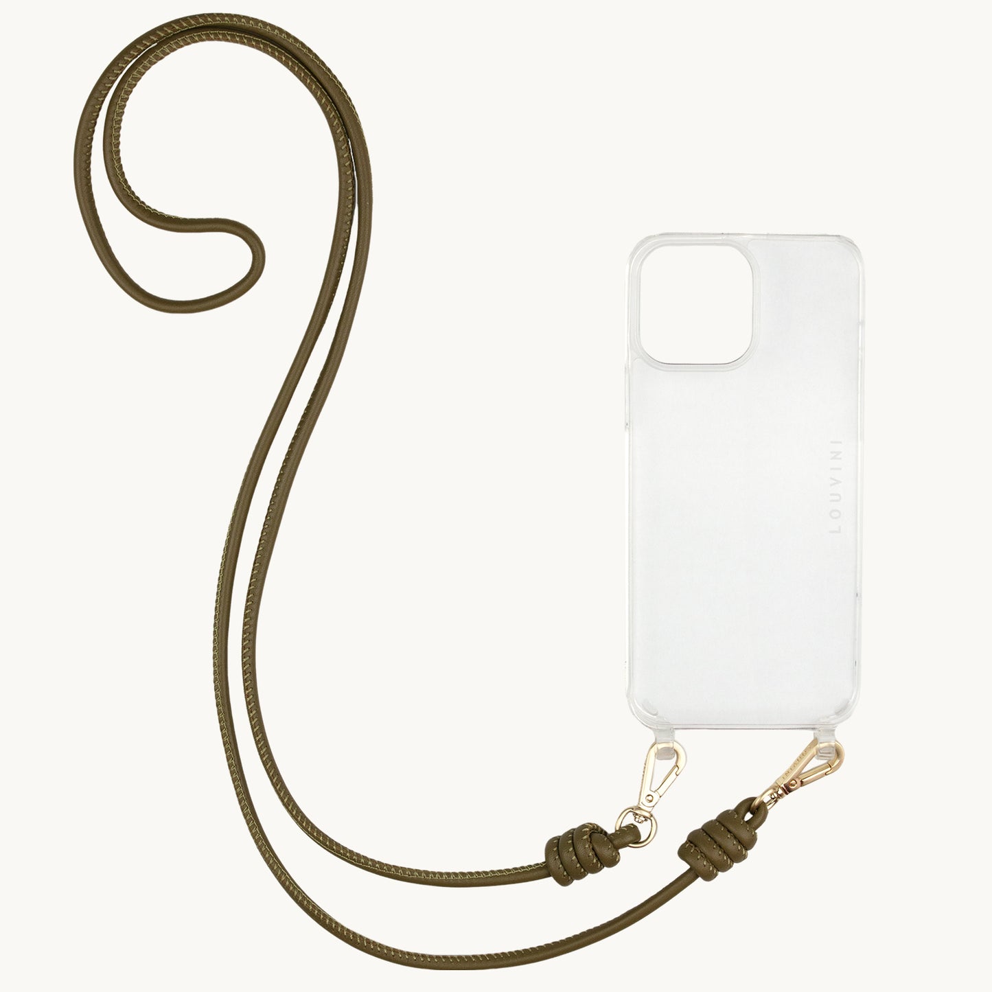 KATE LEATHER CORD - KHAKI