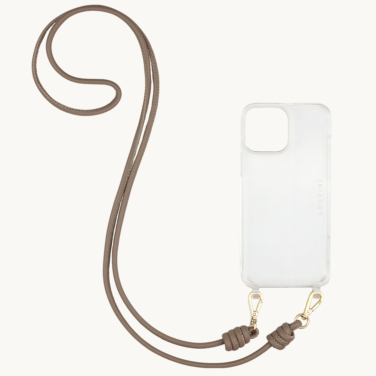 KATE LEATHER CORD - TAUPE