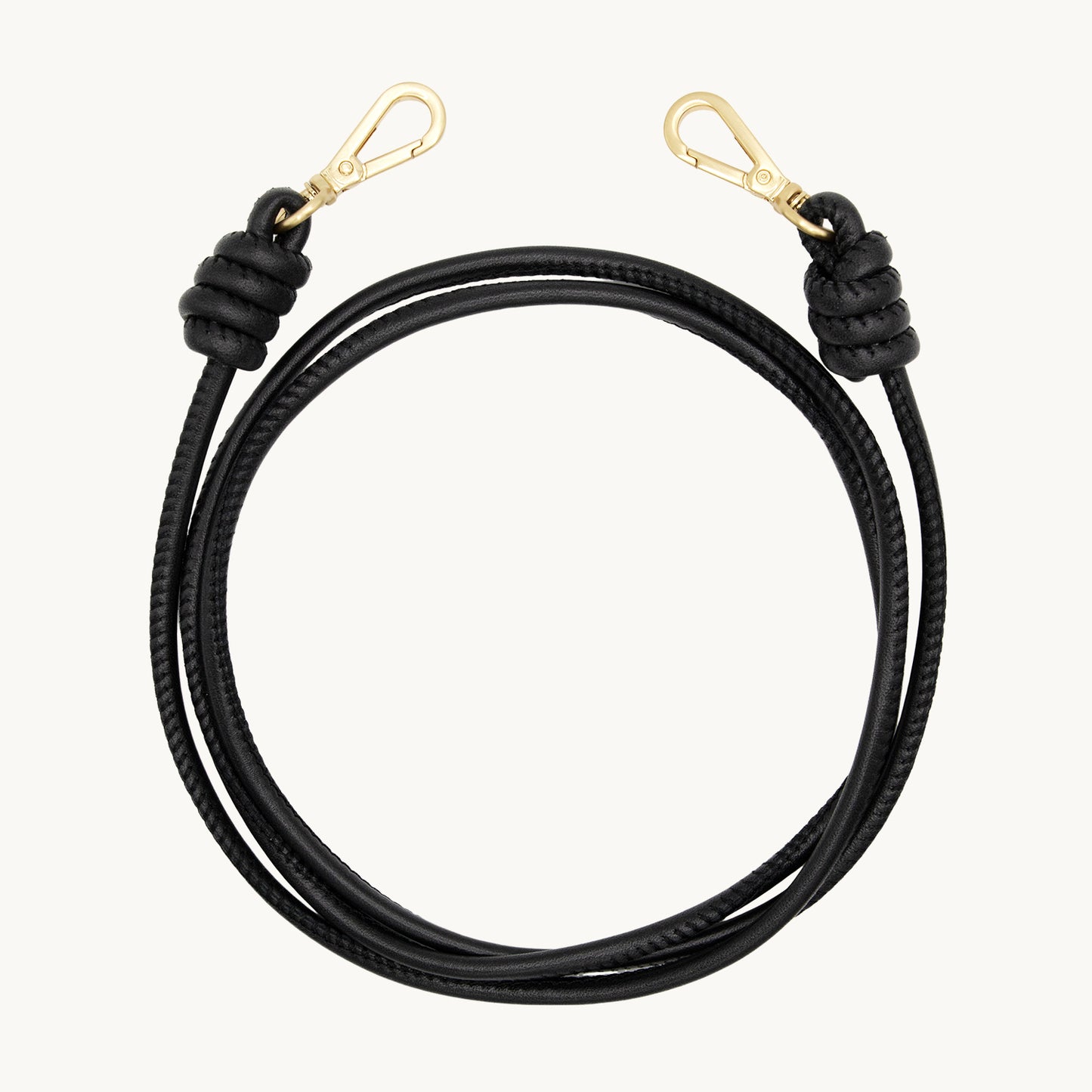 KATE LEATHER CORD - BLACK