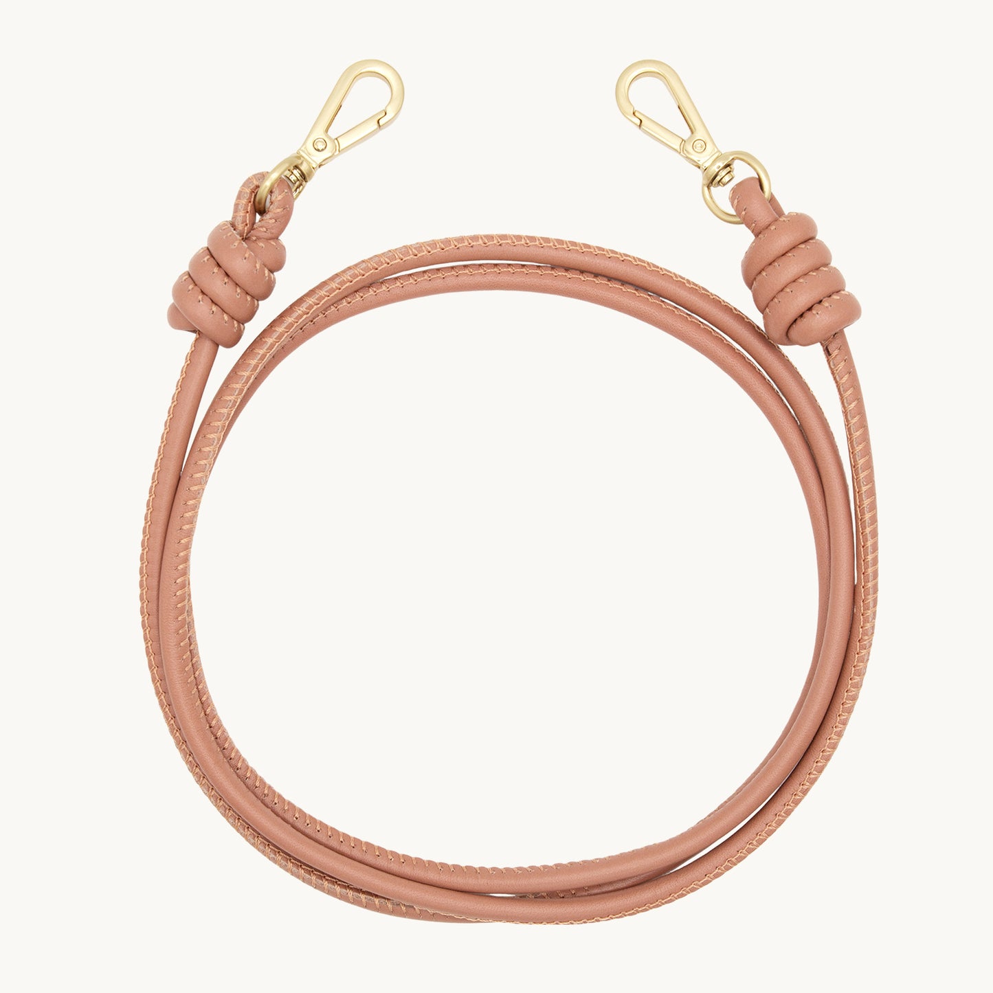 CORDON CUIR KATE - VIEUX ROSE