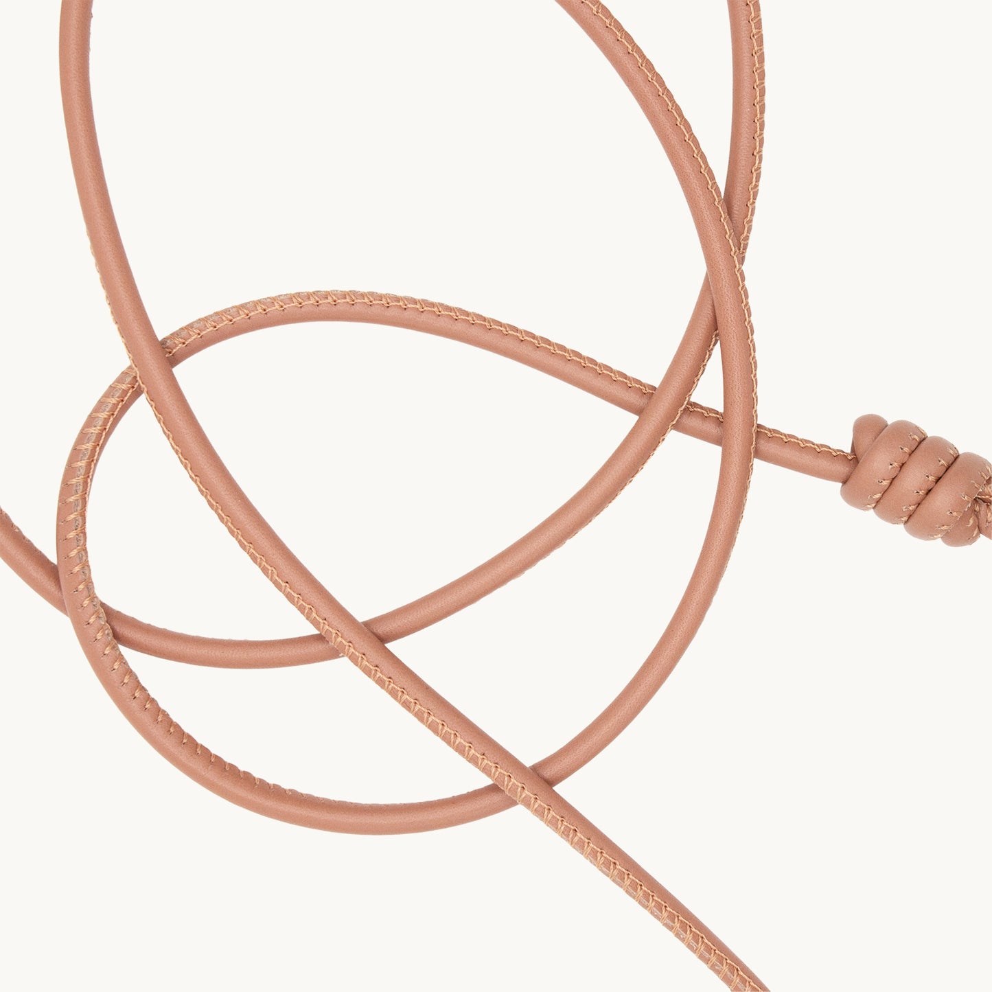 KATE LEATHER CORD - OLD PINK