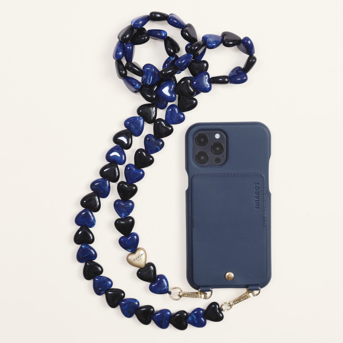 CUORE CHAIN - BLACK-NAVY