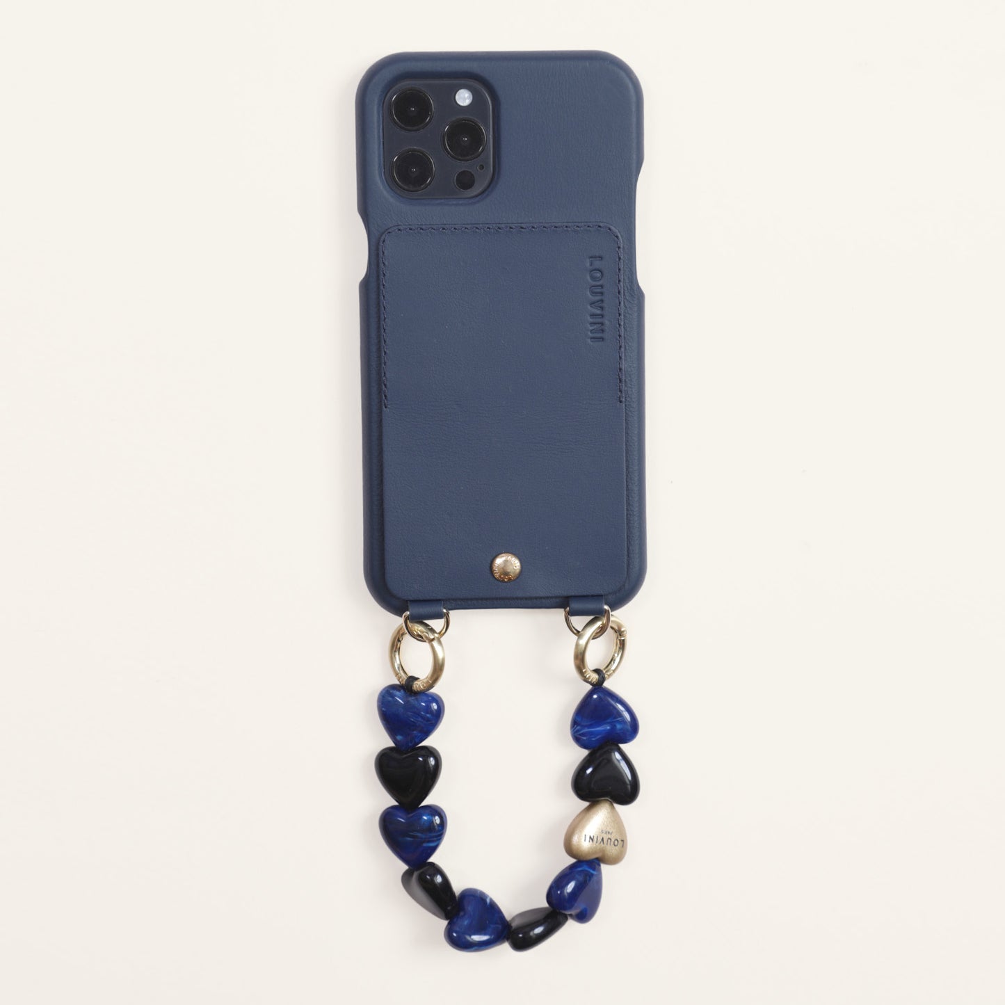 PETIT CUORE CHAIN - BLACK-NAVY