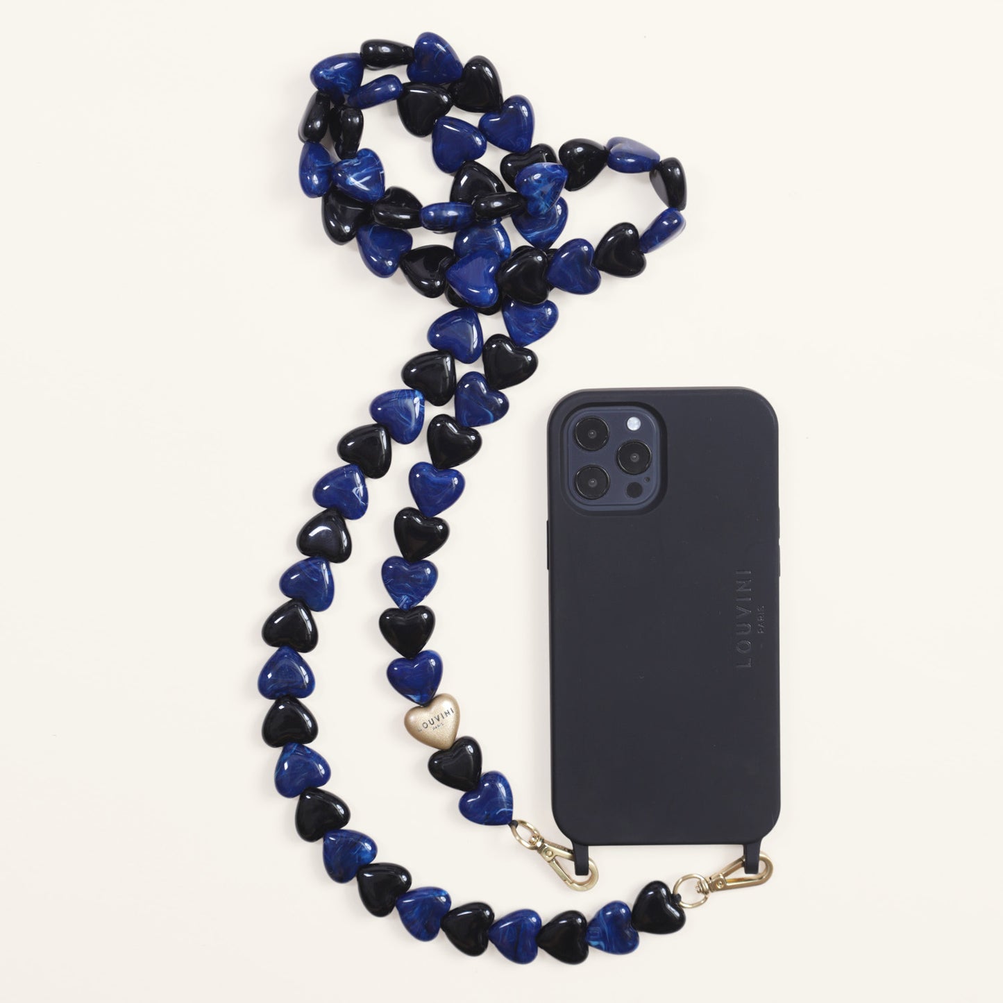 CUORE CHAIN - BLACK-NAVY