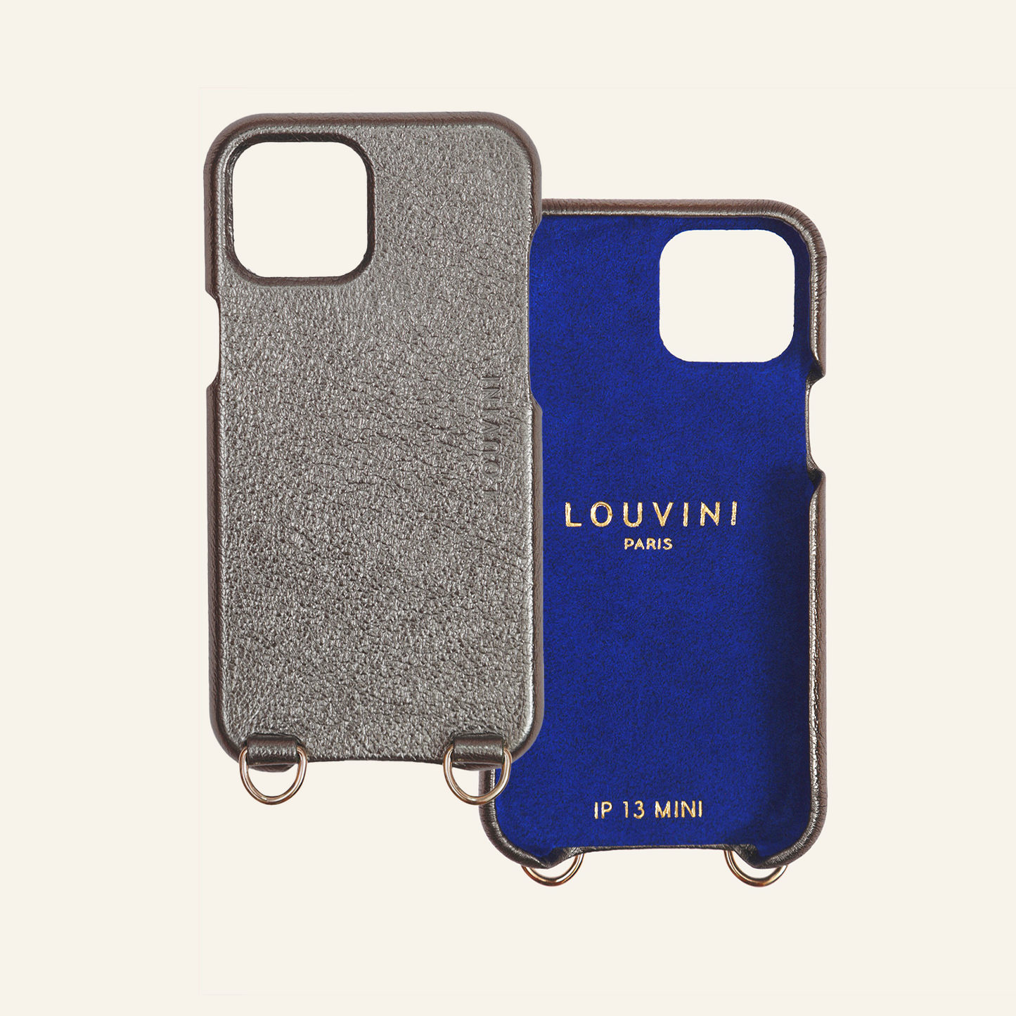 COQUE PETIT LOU ANTHRACITE METALLIQUE 12/13 MINI