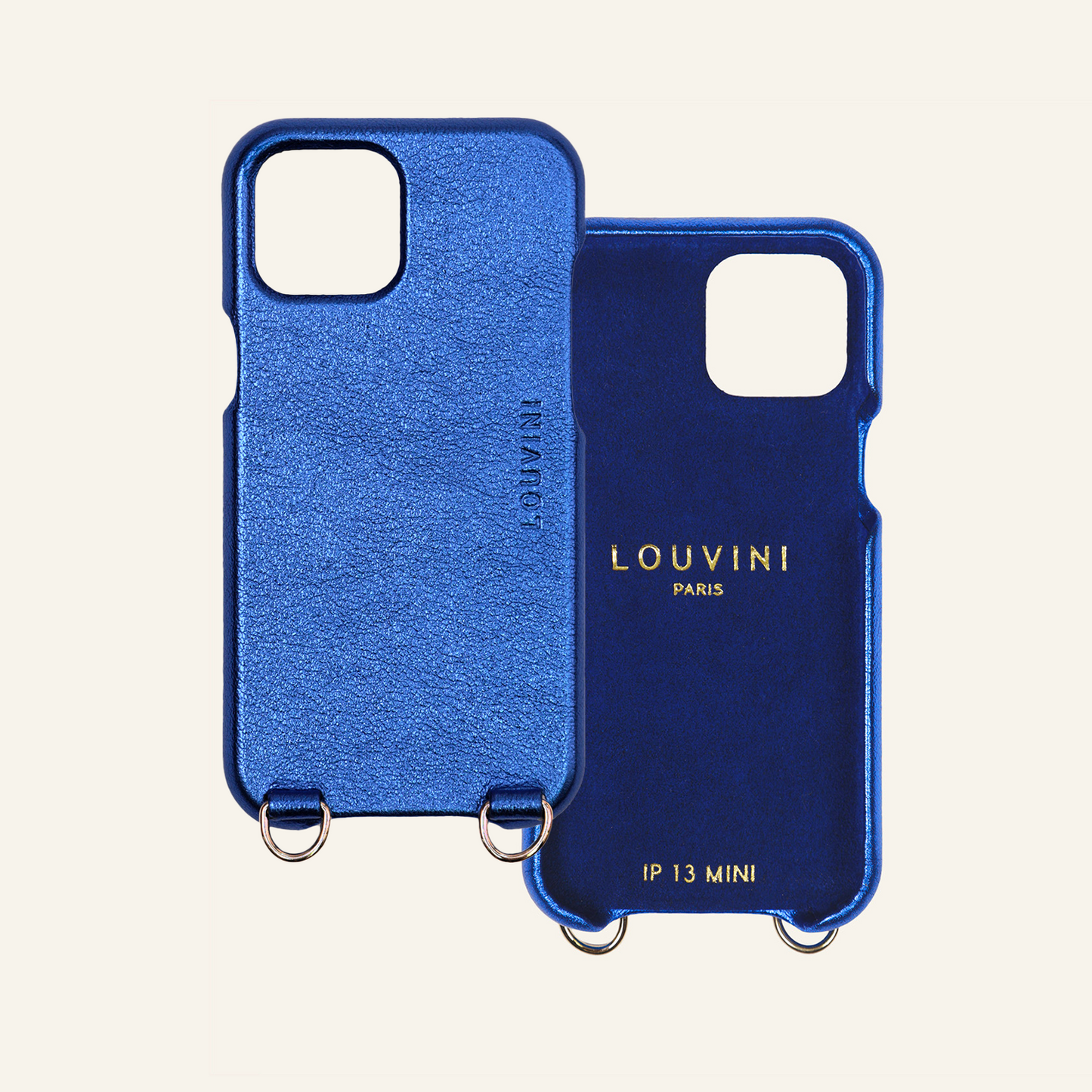 COQUE PETIT LOU BLEU METALLIQUE 12/13 MINI