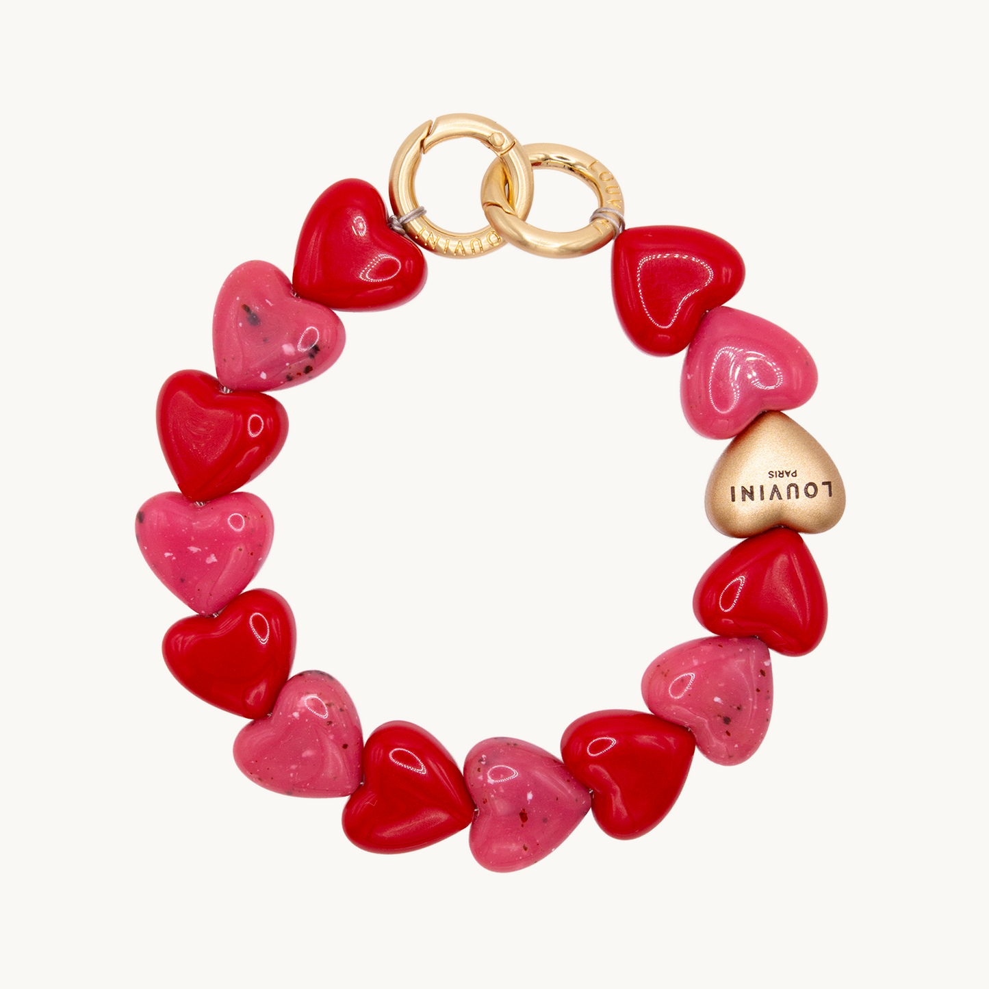 PETIT CUORE CHAIN - PINK-RED