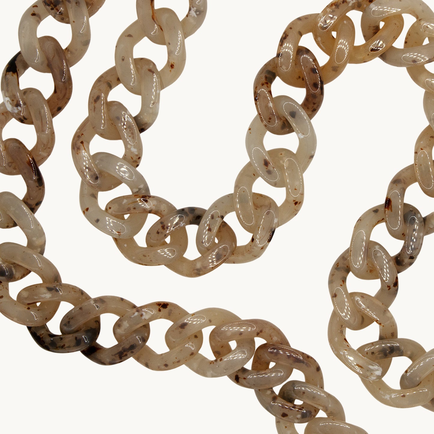 ZOE CHAIN - BEIGE TORTOISESHELL