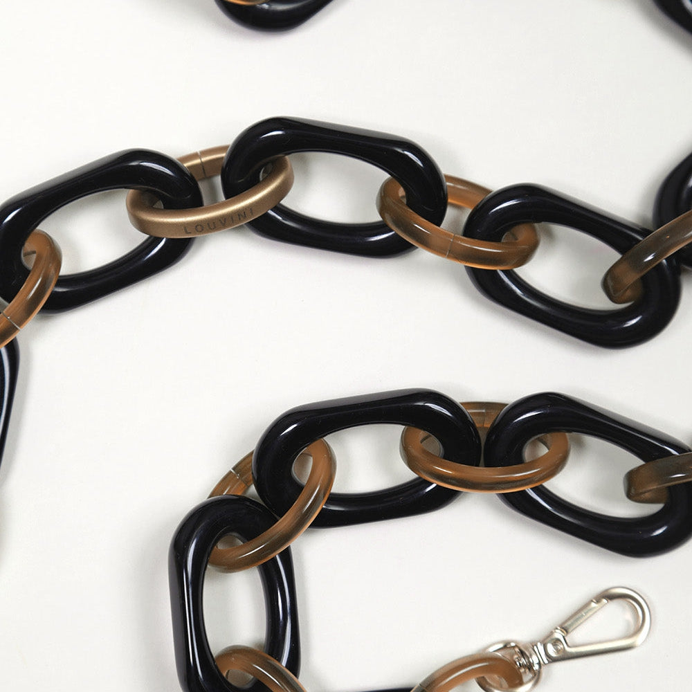 CHIARA CHAIN - BLACK-BROWN