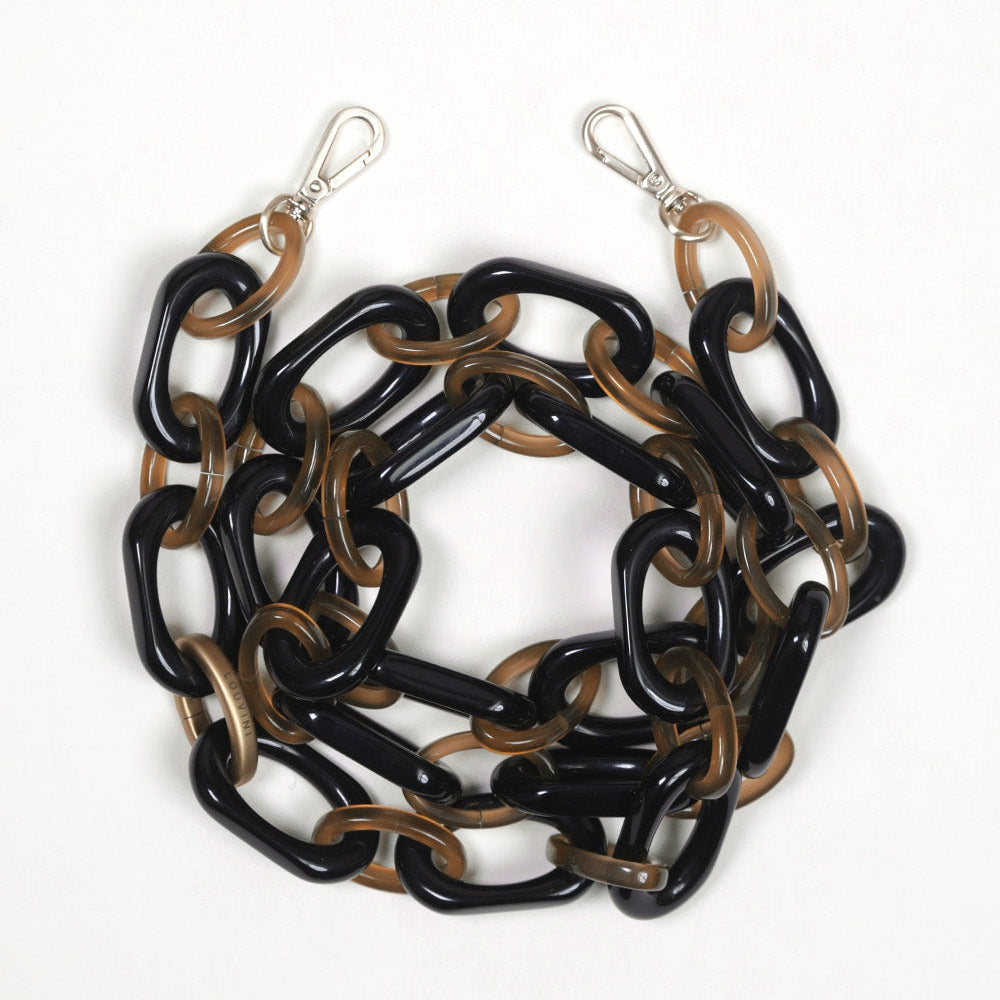 CHIARA CHAIN - BLACK-BROWN