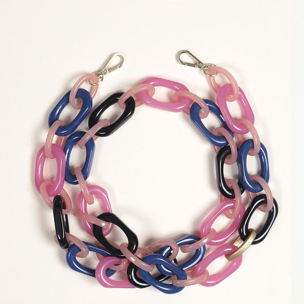 CHIARA CHAIN - NAVY-PINK