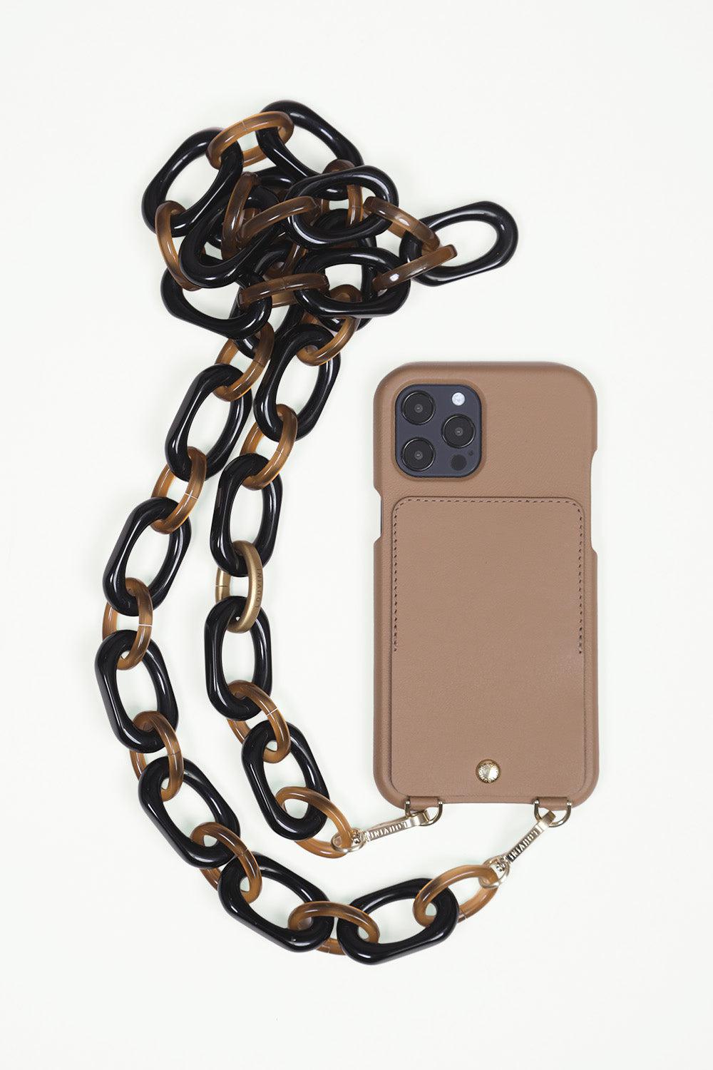 CHIARA CHAIN - BLACK-BROWN