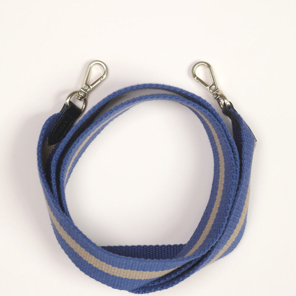 OLYMPE STRAP BLUE-CAMEL